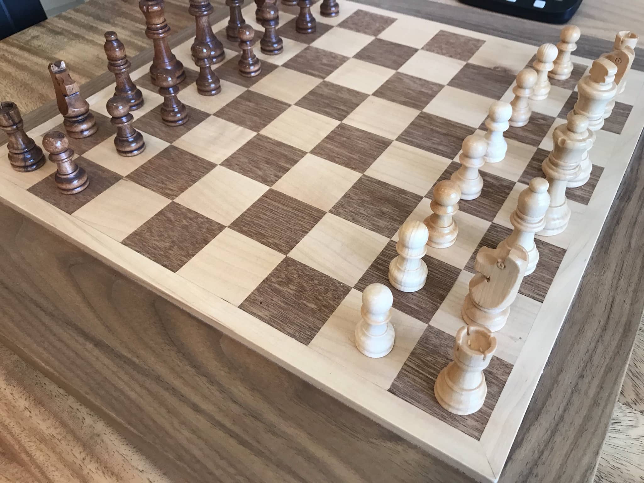 custom chessboard woodworking
