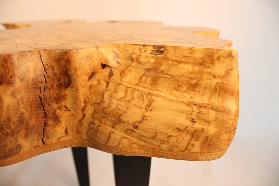 custom live-edge table