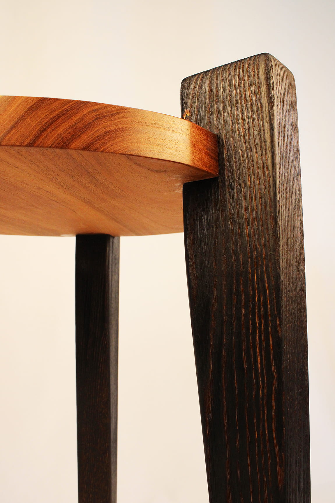 custom hardwood side table