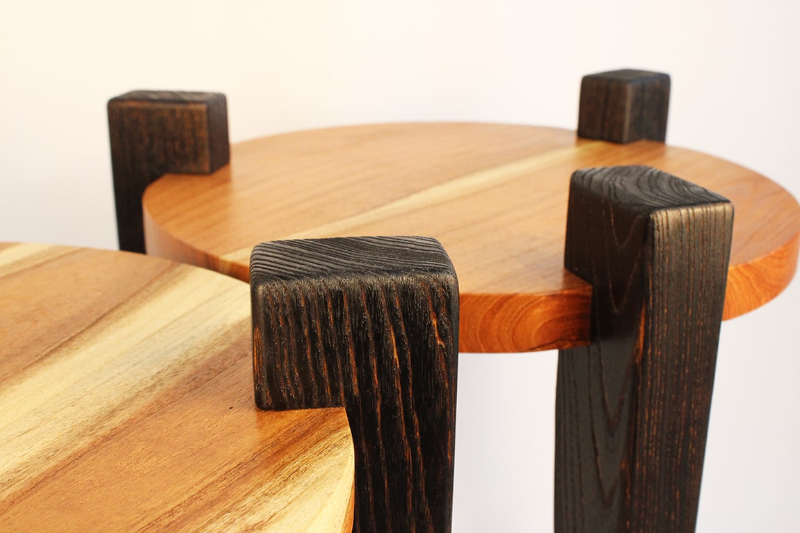 custom ash side tables