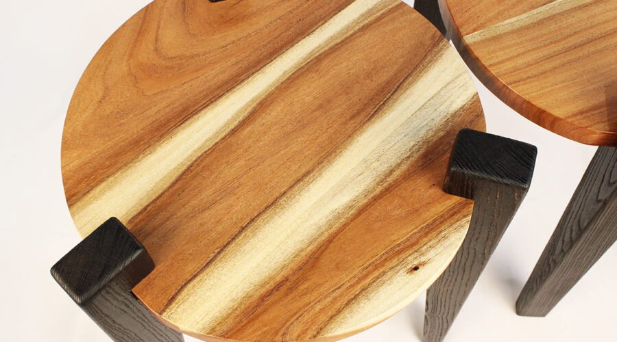 custom hardwood side tables temecula