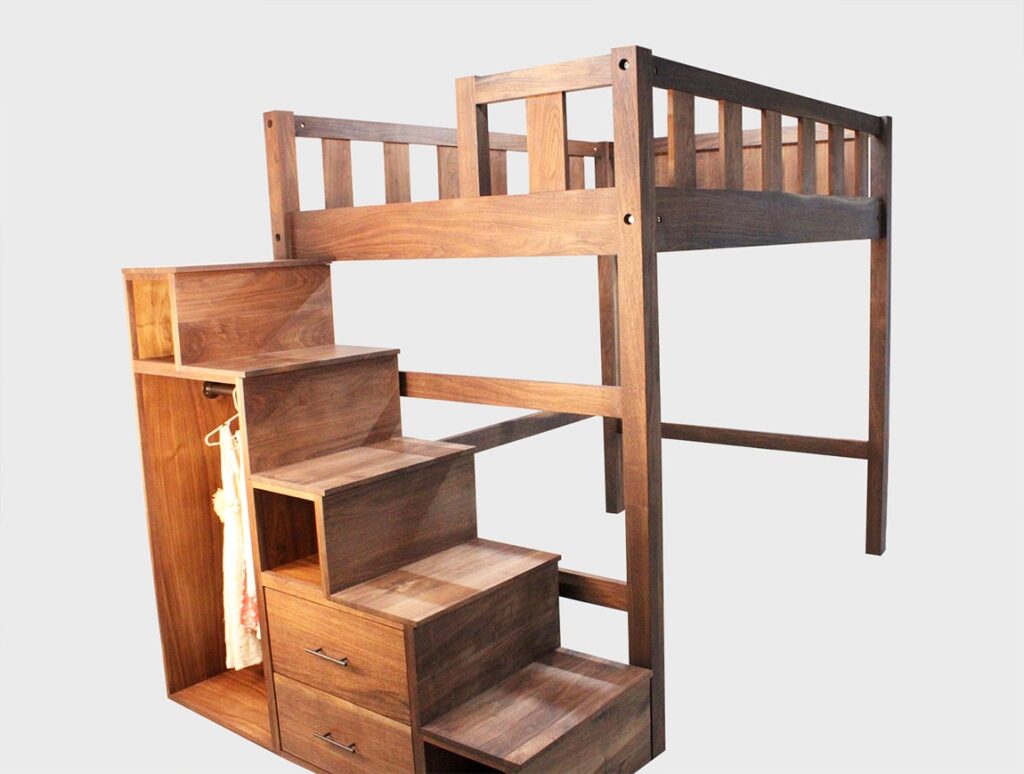 custom wood loft bed temecula