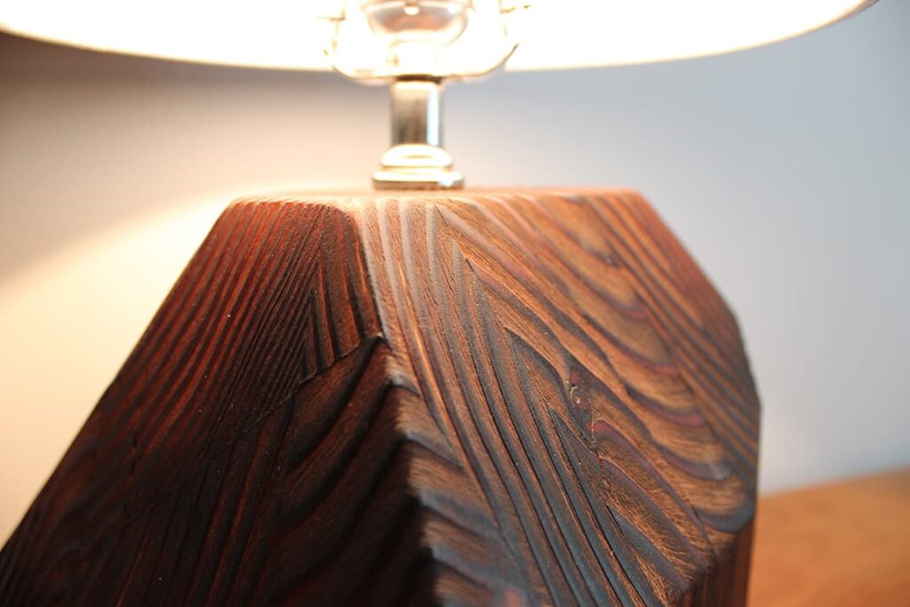 custom wood table lamp