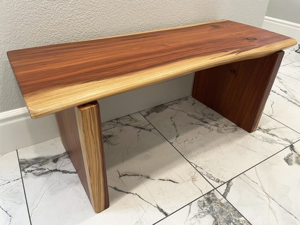 custom wood bench murrieta