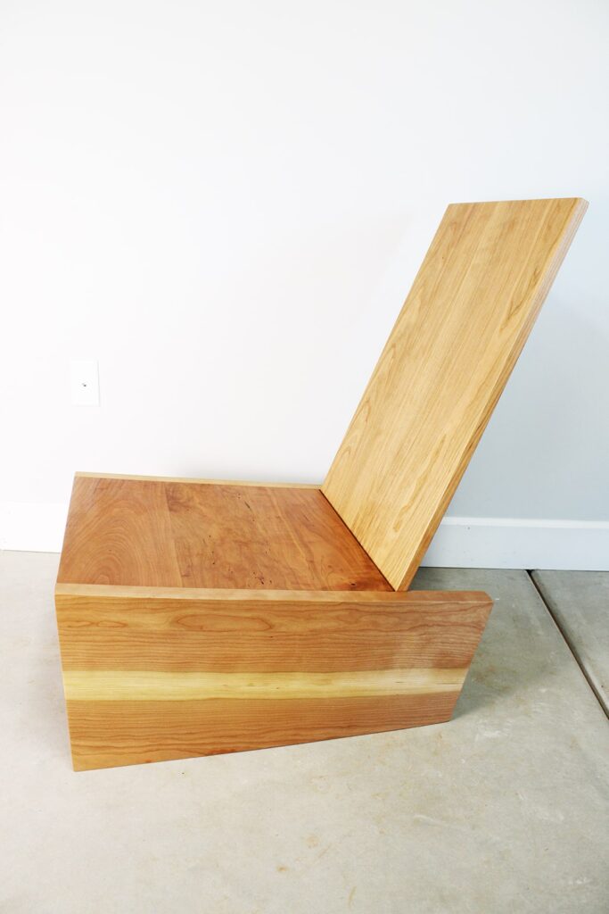 custom modern wood lounge chair temecula