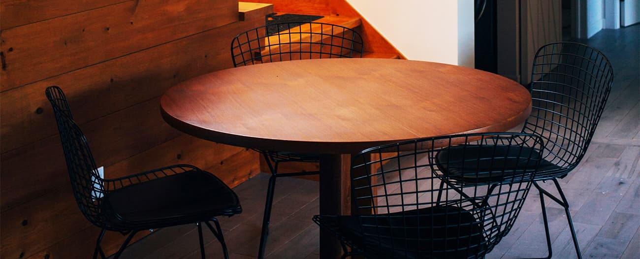 custom round dining table