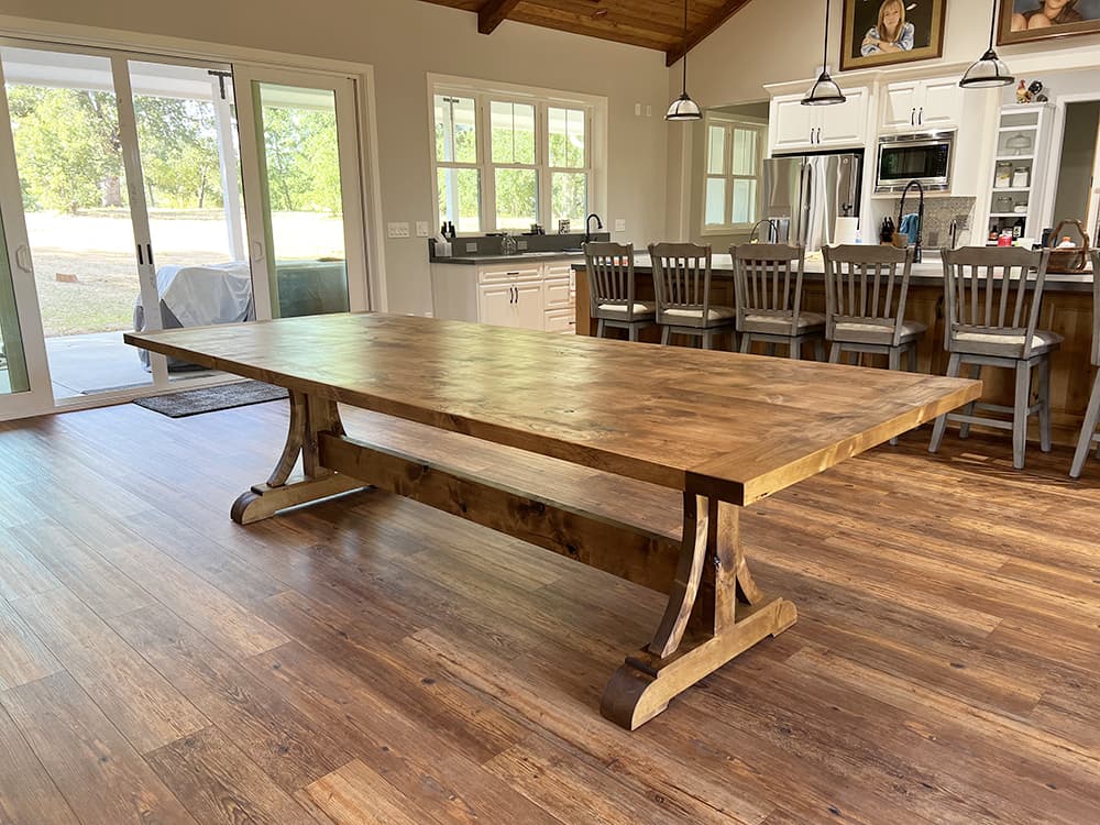 custom alder dining table