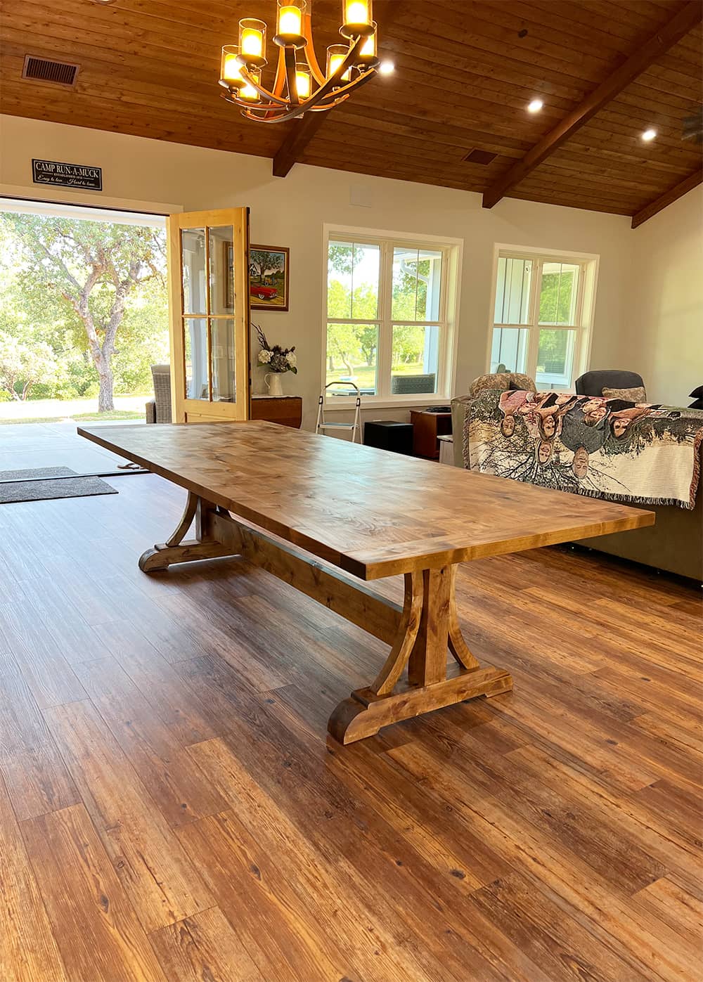 custom alder dining table